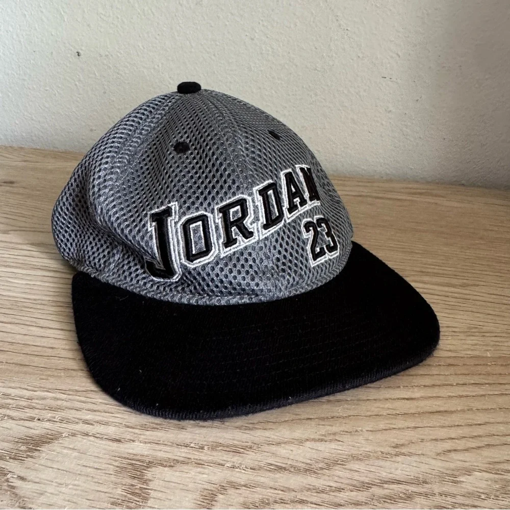 Nike‎ Air Jordan 23 Cool Gray Jersey Mesh Flat Bill Youth Hat Baseball Cap